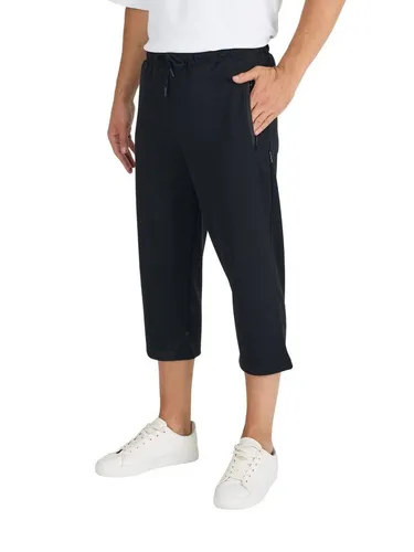 COMEOR 3/4-Sweathose Herren Bermuda Capri Shorts 3/4 Sommerhosen mit Reißverschluss Mit Reißverschlusstaschen