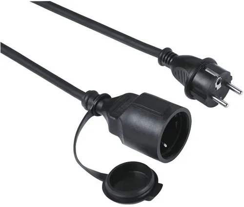 Hama Netzkabel/Adapter Verlängerungskabel Outdoor (10m) - Netzkabel & -stecker, wetterfest und ideal für den Einsatz im Freien, sorgt für flexiblen Stromanschluss