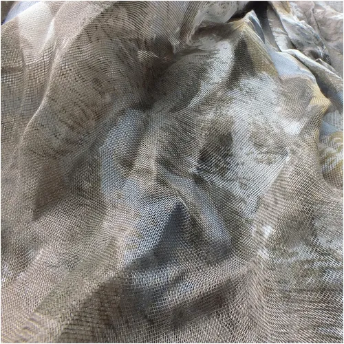 Damen Schal Langschal 80x180cm sommerlich leicht beige-braun Farbpalette taupe
