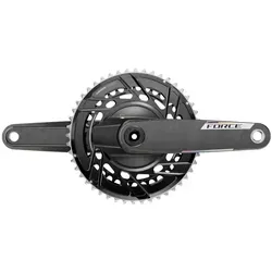 SRAM Force DUB AXS Powermeter Kurbel Carbon 2-fach E1 48-35 Zähn - Hochpräzise SRAM Force DUB AXS Powermeter Kurbel für ultimative Performance. Entwickelt für Radfahrer, die Wert auf zuverlässige Schaltvorgänge und einfache App-Integration legen. Ideal für ambitionierte Trainingseinheiten.