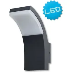 Näve LED Außenwandleuchte - Aluminium - anthrazit - Moderne Außenwandleuchte für stilvolle Akzente im Freien, energiesparend mit 440 Lumen und IP54 Schutz für optimale Sicherheit.