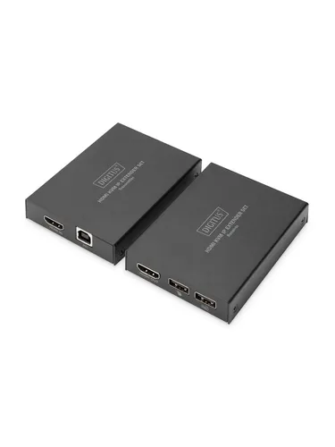 DIGITUS DS-55507 - HDMI Sender und Empfänger, Video- und Audioübertragung über CAT 5e/6/6a/7 bis zu 150 m