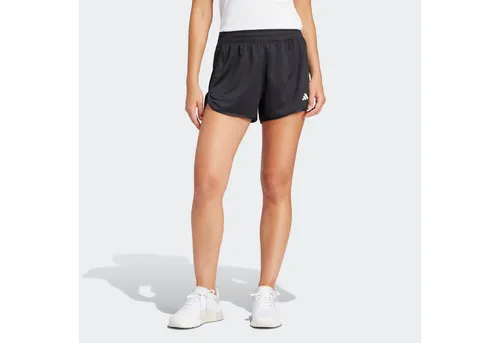 adidas Damen Pacer Essentials Knit High-Rise Shorts - Bequem und stylisch in Black, XL - Trainingshosen mit hohem Bund aus 100 % recyceltem Polyester, feuchtigkeitsabsorbierend und ideal für aktive Frauen.