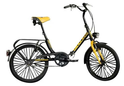Dino Bikes 20 Zoll Klappfahrrad Aurelia 321 in Schwarz-Gelb