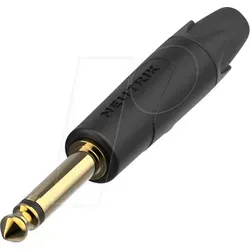 NEUTRIK NP2XX-AU - Klinkenstecker 2-polig, 6,35 mm, schwarz