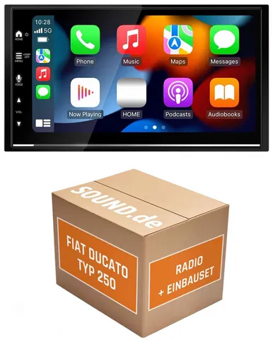 Kenwood DMX7722DABS Autoradio Einbaupaket für Fiat Ducato III Typ 250