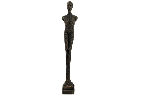 Aubaho Dekoobjekt Skulptur Eisenfigur in bronze von Aubaho