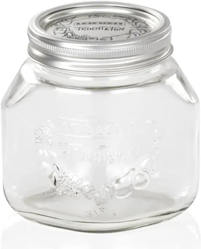 Leifheit Einkochglas 0,75 L - Formschönes Einmachglas mit Deckel - Tabletopspiele Sonstige, ideal zum Einkochen und Frischhalten von Lebensmitteln