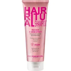 Produktbild Dermacol Hair Ritual Red Hair & Grow Effect Shampoo aufhellendes Shampoo zur Auffrischung roter Farbtöne 250 ml