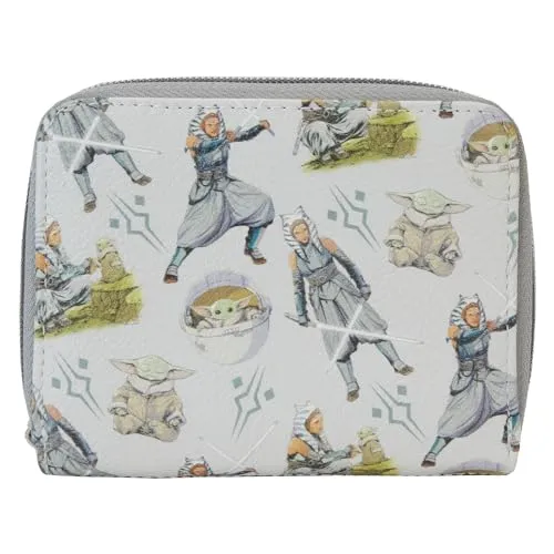 Loungefly Disney : Star Wars: Ahsoka - Wallet - Niedliche Sammelhandtasche - Geschenkidee - Kartenhalter mit Mehreren Kartenfächern - Offizielle Handelswaren - Für Mädchen und Frauen und Damen