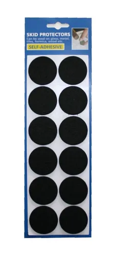 Filzgleiter Möbelgleiter Stuhlgleiter selbstklebend schwarz (0069)