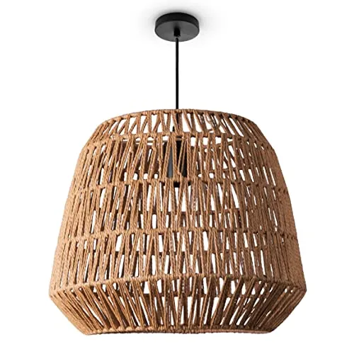 Paco Home Pendelleuchte Boho Rattan in beige von Paco Home