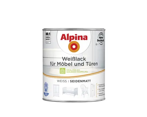Alpina Weißlack für Möbel und Türen 750ml