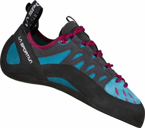 La Sportiva Damen Tarantulace Kletterschuhe in Blau (Größe 38) - Kletterschuhe für Damen mit neutralem Leisten, ideal für Komfort und Unterstützung beim Klettern, schnellgängige Schnürung für perfekten Sitz.