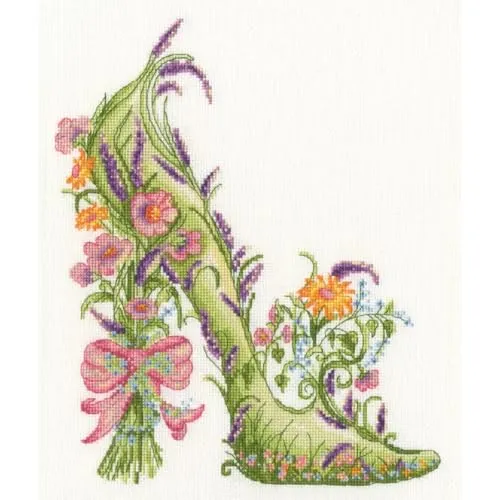 Bothy Threads Kreuzstich Stickpackung Sträußchen - Zählbare Kreuzstich-Sets mit Zählmuster, komplette Packung inklusive Stoff, Nadel und Garn – ideal für kreative Bastelstunden!