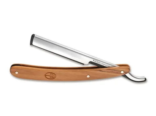 Böker Barberette Olive Rasierklingenhalter – Vintage Look - Stilvoller Rasierklingenhalter im Vintage Look, kombiniert die Vorteile eines Rasiermessers mit einfachem Klingenwechsel. Ergonomisch und aus hochwertigen Materialien für einen sicheren Halt.