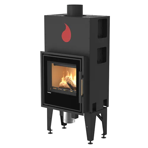 HS Flamingo S5 Kamineinsatz Stahl Schwarz 5 kW Automatic Automatische