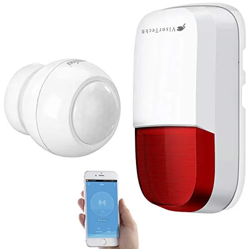 VisorTech Alarmsirene: WLAN-Outdoor-Sirene für ELESION,Akku, WLAN, 95 dB, PIR-Sensor, IP54 (WLAN Alarm, Alarmanlage Bewegungsmelder, Überwachungskamera mit Infrarot)