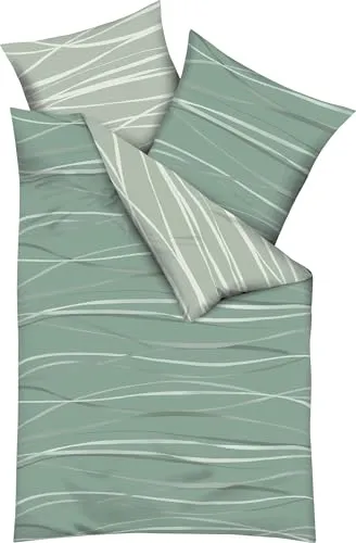 Kaeppel Wendebettwäsche Motion, Mako-Satin, 2-teilig in grün von Kaeppel