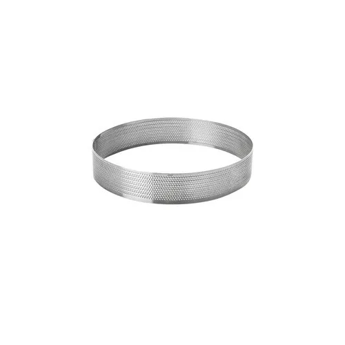 DECORA Tortenring Microperforiert Runde 20cm 3,5cm Höhe Edelstahl 0064035
