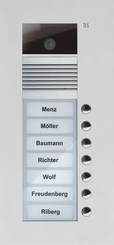 TCS AVU14070-0010 Video Außenstation mit 7 Tasten