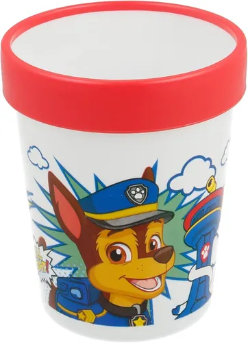 Paw Patrol Rutschfest Robust Becher 250ml Kapazität Rot/Weiß