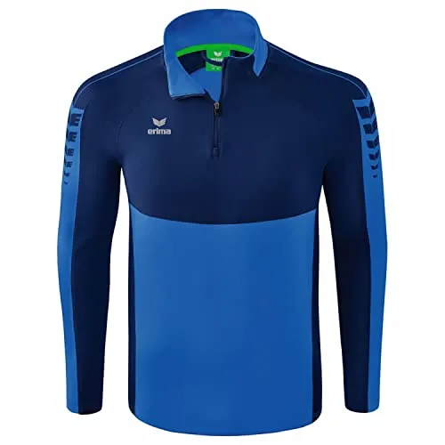 Erima Sweatshirt Six Wings Training Top - Sportliches Sweatshirt für Training und Freizeit, aus strapazierfähigem Funktionsmaterial mit Stehkragen und Kurzreißverschluss für optimalen Tragekomfort.