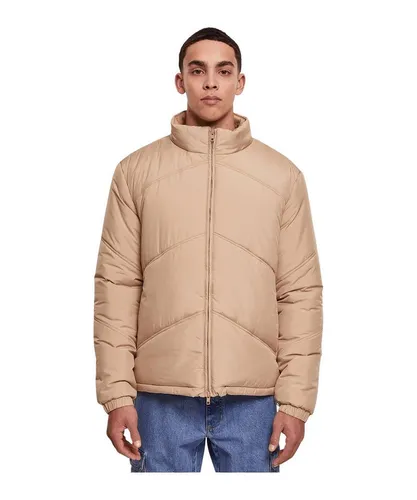 Urban Classics Herren Arrow Puffer Jacket - Funktionsjacke mit pfeilförmiger Quersteppung für dynamischen Look, ausgestattet mit Stehkragen, elastischen Ärmelbündchen und praktischen Taschen – ideal für kalte Tage.