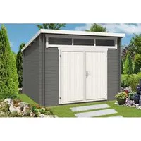 Alpholz Gartenhaus Maria-Optima 28 - Holzhaus mit 28 mm Wandstärke, wind- und regendicht. Ideal als Geräteschuppen oder gemütliche Gartenlaube, inklusive Montagematerial und kostenloser Lieferung.