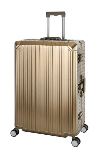 Travelhouse Tokyo 100% Aluminium Reisekoffer Gold XL-78cm in gold von Travelhouse