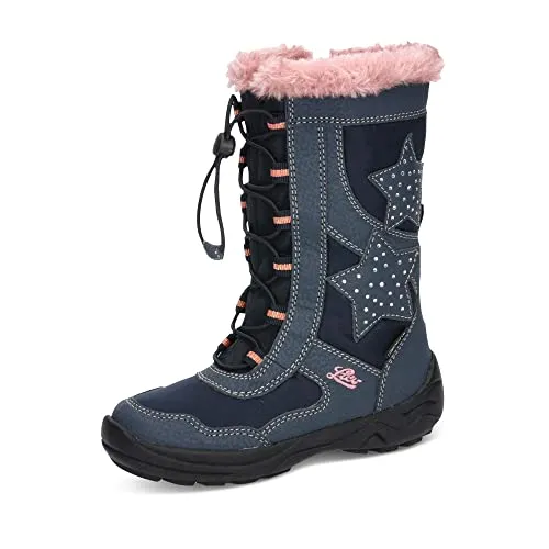 LICO Winterboot Cathrin, Gr. 39, blau - Wasserdichte Winterstiefel mit atmungsaktiver Comfortex-Klimamembrane und warmem Polyesterfutter, ideal für kalte Tage beim Wandern.
