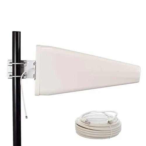 Premium X LTE-Antenne Outdoor - 3G 4G LTE Richtantenne mit 10m Kabel, optimiert für Vodafone und Telekom Modems, verbessert Mobilfunkempfang zuhause