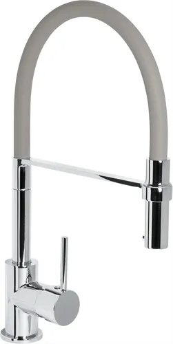 CORNAT Spültischarmatur mit 360° schwenkbarem Auslauf - Hochdruck-Küchenarmatur aus Druckguss, mit praktischer Brause-Arretierung und verchromter Oberfläche. Ideal für flexible Einsatzmöglichkeiten in der Küche.