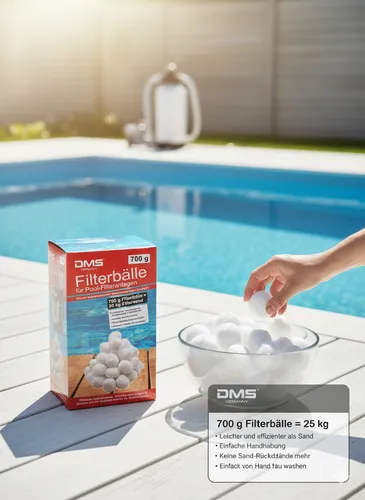 Sandfilter Filterwatte Polysphere 700g Filterbälle Sandfilteranlage Filter DMS®