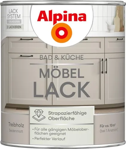 Alpina Möbel-Lack Bad & Küche Treibholz 750 ml von Alpina