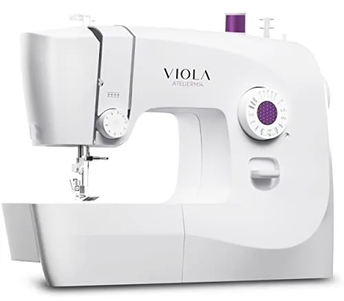 VIOLA Atelier M14 Nähmaschine - Nähmaschine mit 14 Nähprogrammen, Einfädelautomatik und robuster Aluminiumstruktur – ideal für Anfänger und kreative Projekte.