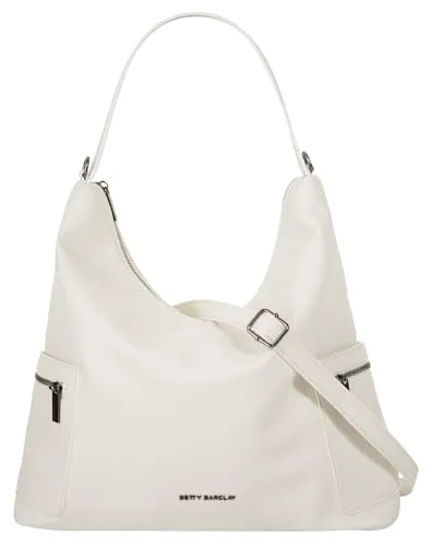 Damen Umhängetasche BETTY BARCLAY, Weiß, Kunstfaser - Elegante Umhängetasche von Betty Barclay mit geräumigem Hauptfach und vielseitigen Fächern für optimale Organisation. Ideal für den Alltag, leicht und handgepäcktauglich.