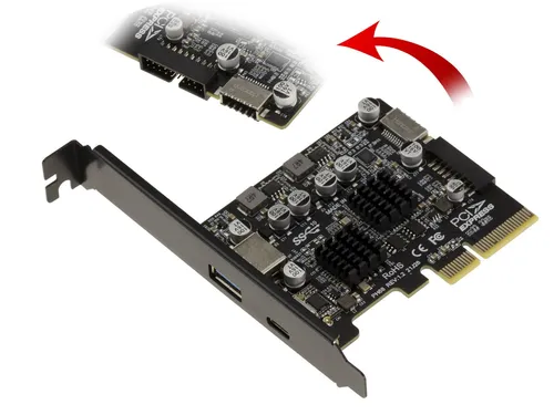 Pcie USB 3.1 USB 3.2 Gen2 10G 2 Anschlüsse A Und C Externes + 19 Punkte Und E