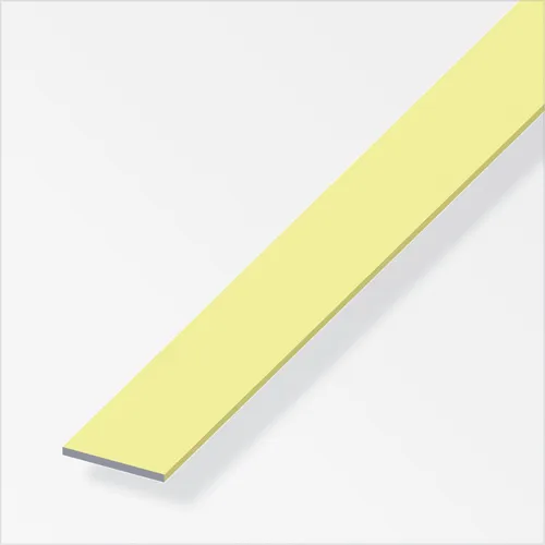 alfer Flachstange Aluminium 1 m x 20 × 2 mm messing