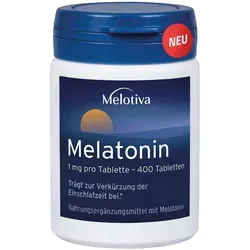 Melatonin 1 mg, 400 Tabletten, 60 g, Deutsches Produkt in Apothekenqualität