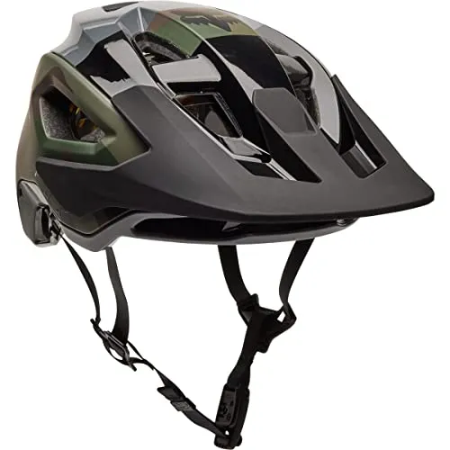 Fox Speedframe Pro Camo Mips MTB-Helm Grau S - Fahrradhelme mit MIPS-Sicherheitssystem für optimalen Schutz und Komfort. Der Helm bietet ein einzigartiges Camo-Design und hervorragende Belüftung für kühle Fahrten.