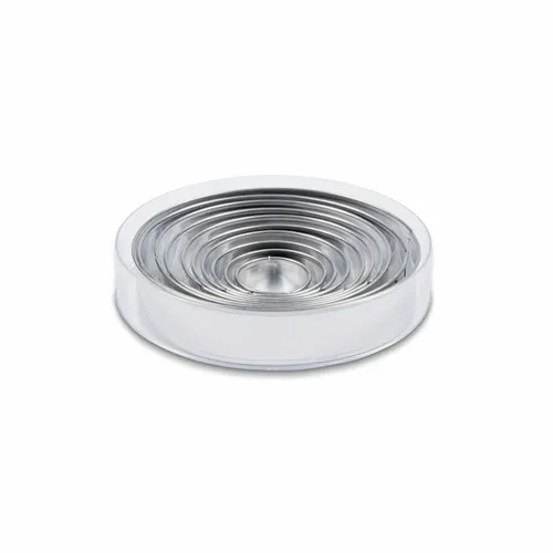 Städter Profi-Ausstecher Ringe Kreise 10-tlg.  - Ausstechformen aus hochwertigem Edelstahl, ideal für kreative Plätzchen und Kekse, perfekt für Backliebhaber und Profis.