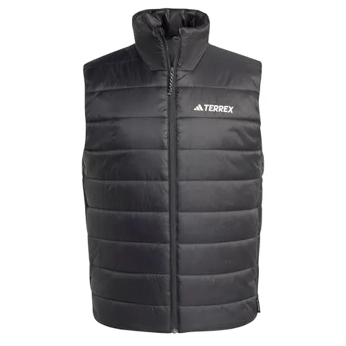 adidas Herren Terrex Multi Essentials CLIMAWARM Padded Vest, Black, M - Herren-Westen mit CLIMAWARM-Technologie für optimale Wärmeisolierung und hohen Tragekomfort bei Outdoor-Aktivitäten.