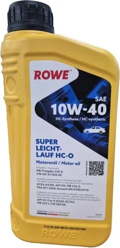 ROWE HIGHTEC SUPER LEICHTLAUF HC-O SAE 10W-40 1 Liter von Rowe