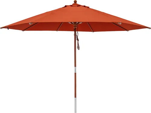 anndora Sonnenschirm 3m rund Terracotta in rot von anndora