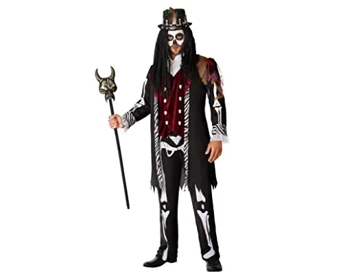 ATOSA Voodoo Kostüm XS für Halloween - Kostüm für Halloween, Karneval und Mottopartys. Dieses 2-teilige Set aus Hemd und Hose bietet einen einzigartigen Look und ist pflegeleicht bei 30°. Ideal für unvergessliche Auftritte!