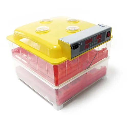 Wiltec Automatische Brutmaschine für 72 Eier - Inkubator für Geflügeleier mit vollautomatischem Wendesystem, präziser Temperatur- und Feuchtigkeitsregulierung, ideal für Züchter, um die Schlüpfquote zu maximieren.