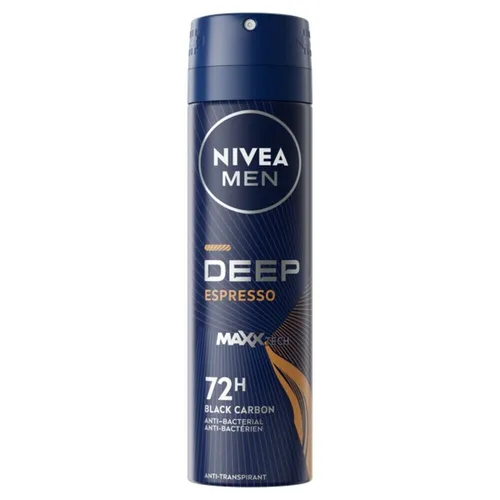 35,50€/L - 6x Nivea Men Deospray - Deep Black Carbon Dark Espresso - 150ml