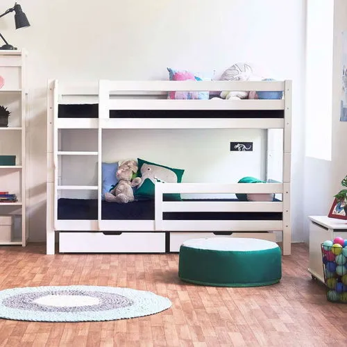 Produktbild Hoppekids Etagenbett ECO Luxury mit Rausfallschutz, Leiter gerade PRE-A21-1