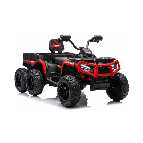 Batteriebetriebenes Quad ATV 6 Räder mit Anhänger JC606 24V - Sicheres Elektro-Kinderauto mit 6 Rädern und Anhänger, ideal für spannende Abenteuer im Freien. Robuste Bauweise aus hochwertigem Kunststoff.